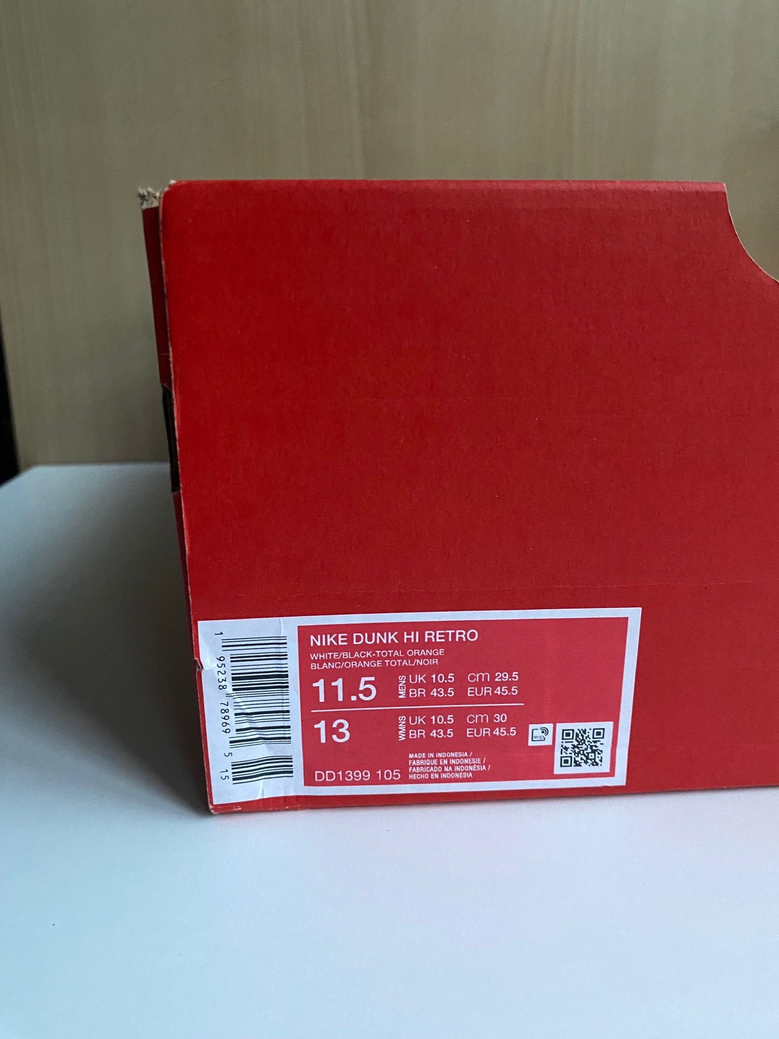 Nike Nike Dunk Panda high Size US 11.5 / EU 44-45 - 10 Thumbnail