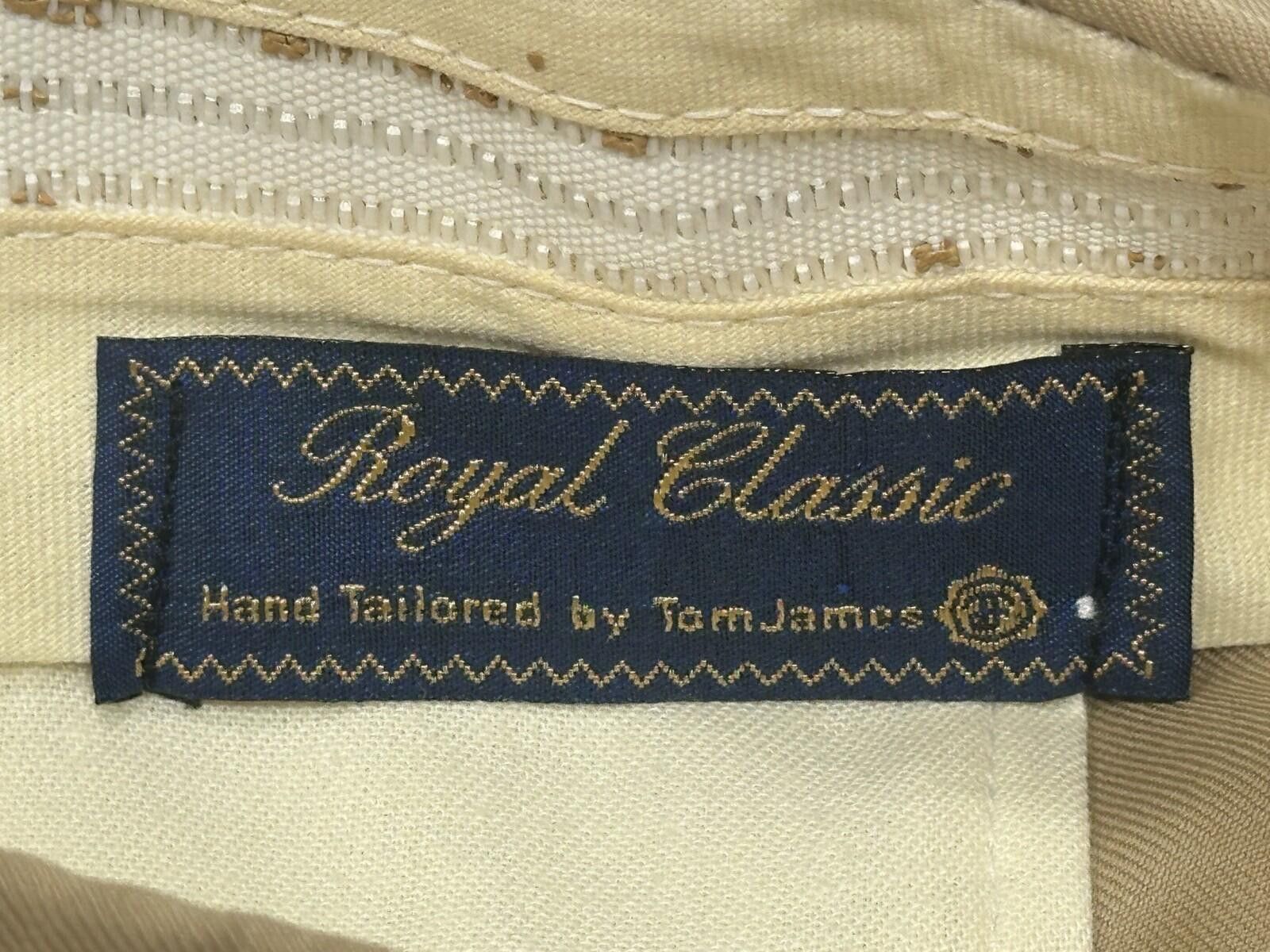 Tom James Tom James Royal Classic Pleated Dress Pants Brown Men 40/28 Size US 40 / EU 56 - 7 Thumbnail