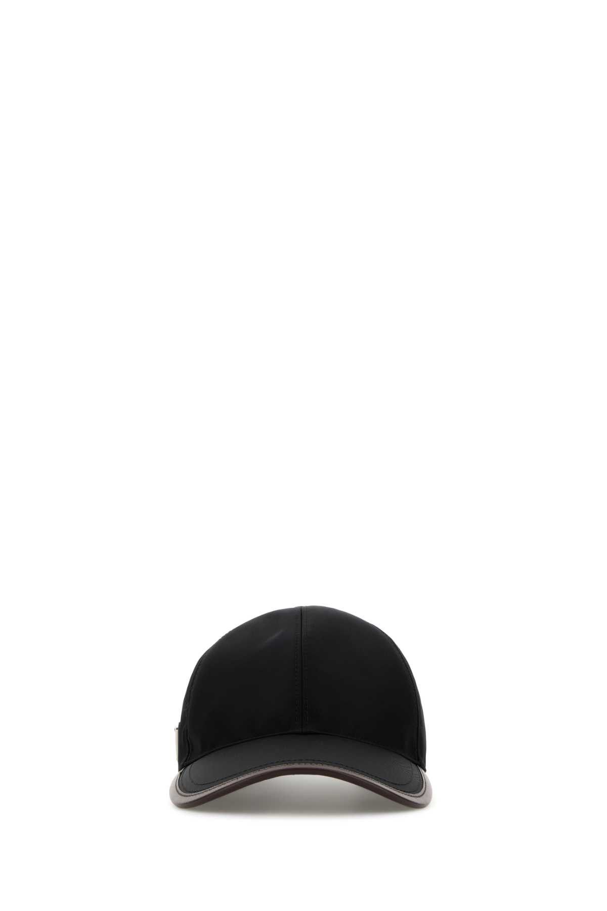Black Re-Nylon Baseball Cap