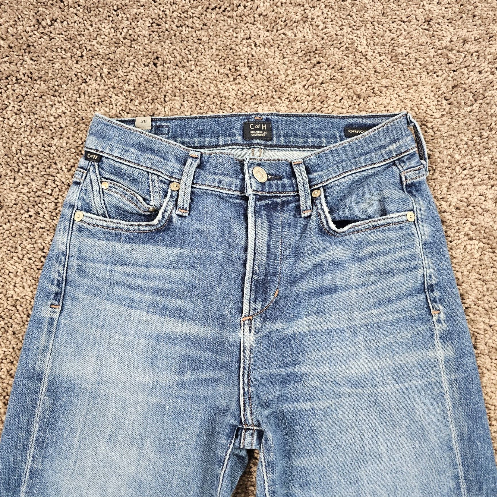 Citizens Of Humanity Citizens of Humanity Jeans Womens Skinny 26 Blue Rocket Crop High Rise—32x26? Size 26" / US 2 / IT 38 - 2 Thumbnail