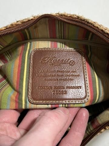 Fossil Fossil Woven Straw & Leather Handbag Size ONE SIZE - 3 Thumbnail