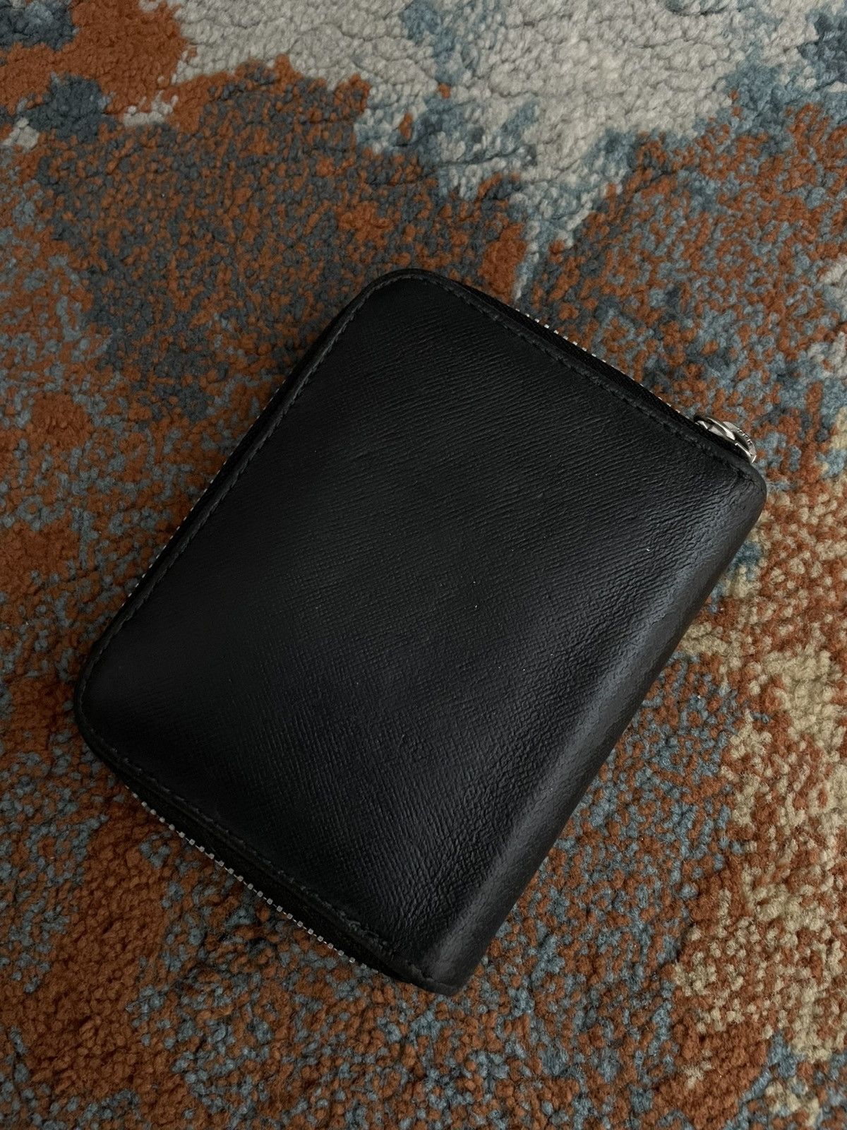Prada Prada Milano Black Leather Zip Wallet Size ONE SIZE - 2 Thumbnail
