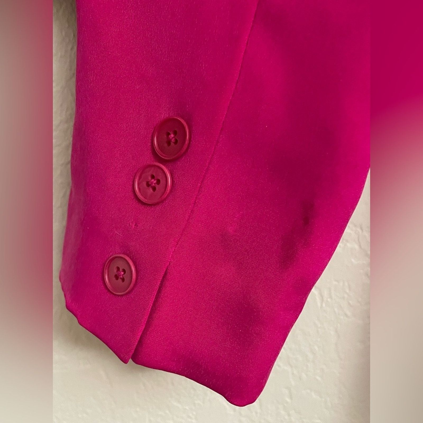 Lauren Ralph Lauren Lauren Ralph Lauren 100% Silk Button Blazer Fuschia Sz 6 Size M / US 6-8 / IT 42-44 - 9 Thumbnail