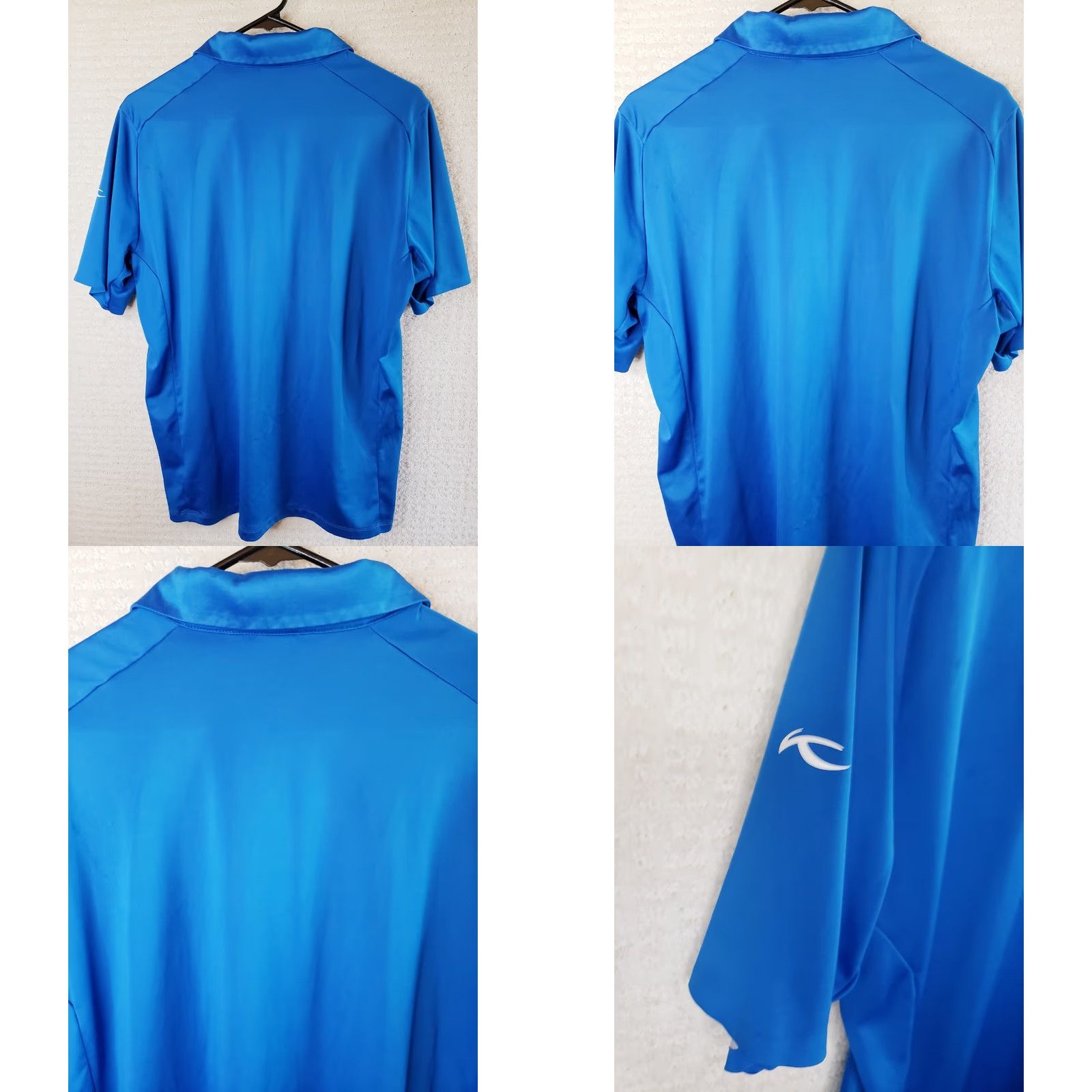 KJUS KJUS Polo Golf Shirt Short Sleeve UPF 50+ Blue Men's M Polo Embroidered Solid Casual Activewear Travel Shirt Size US M / EU 48-50 / 2 - 8 Thumbnail