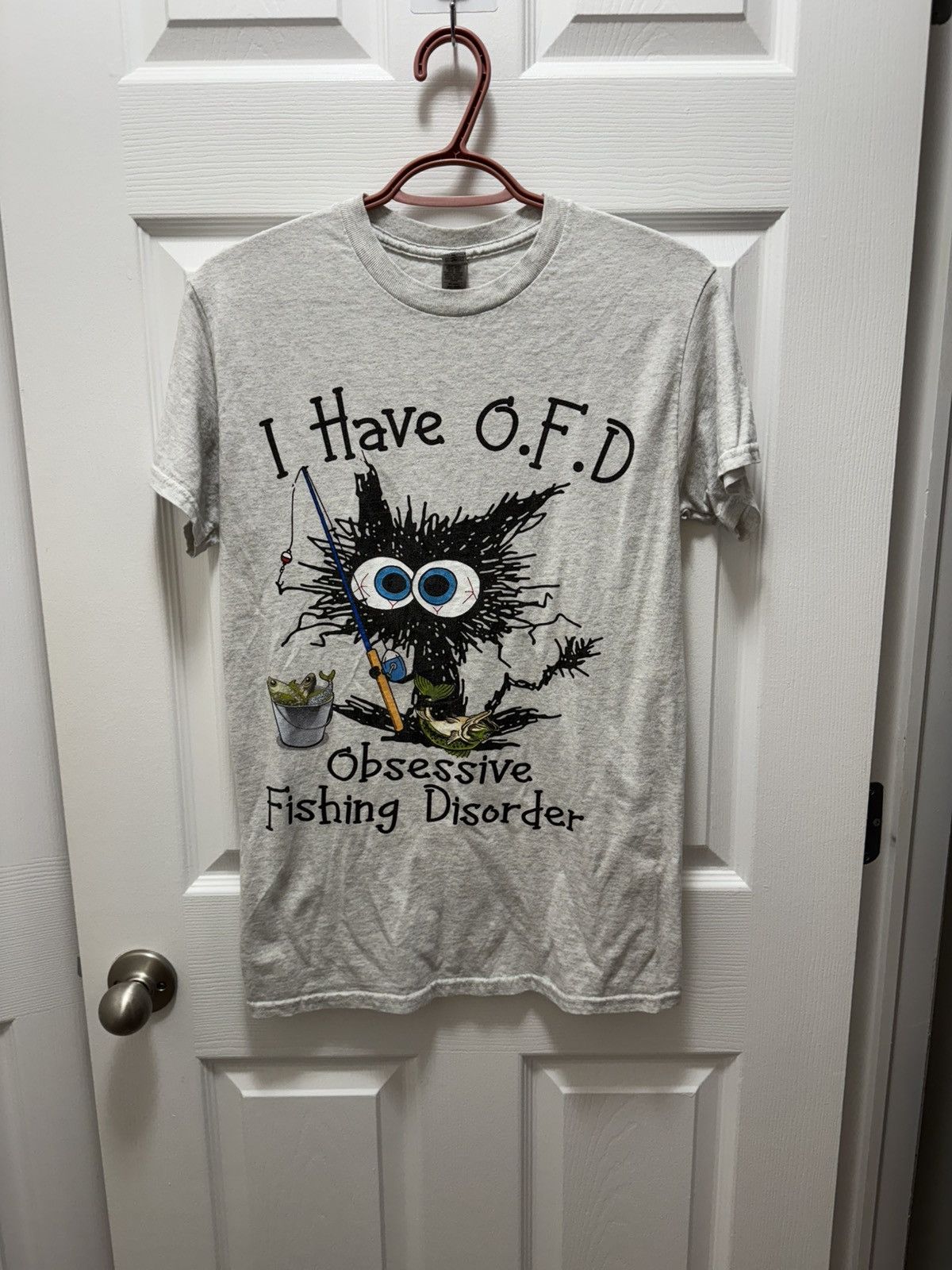 Gildan Gildan I Have OFD Fishing Meme Shirt Funny OCD Cartoon Size US S / EU 44-46 / 1 - 1 Thumbnail