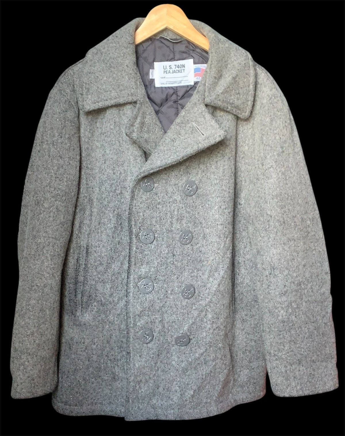 Designer × Schott U.S.740N PEA JACKET BY SCHOTT Size US L / EU 52-54 / 3 - 5 Thumbnail