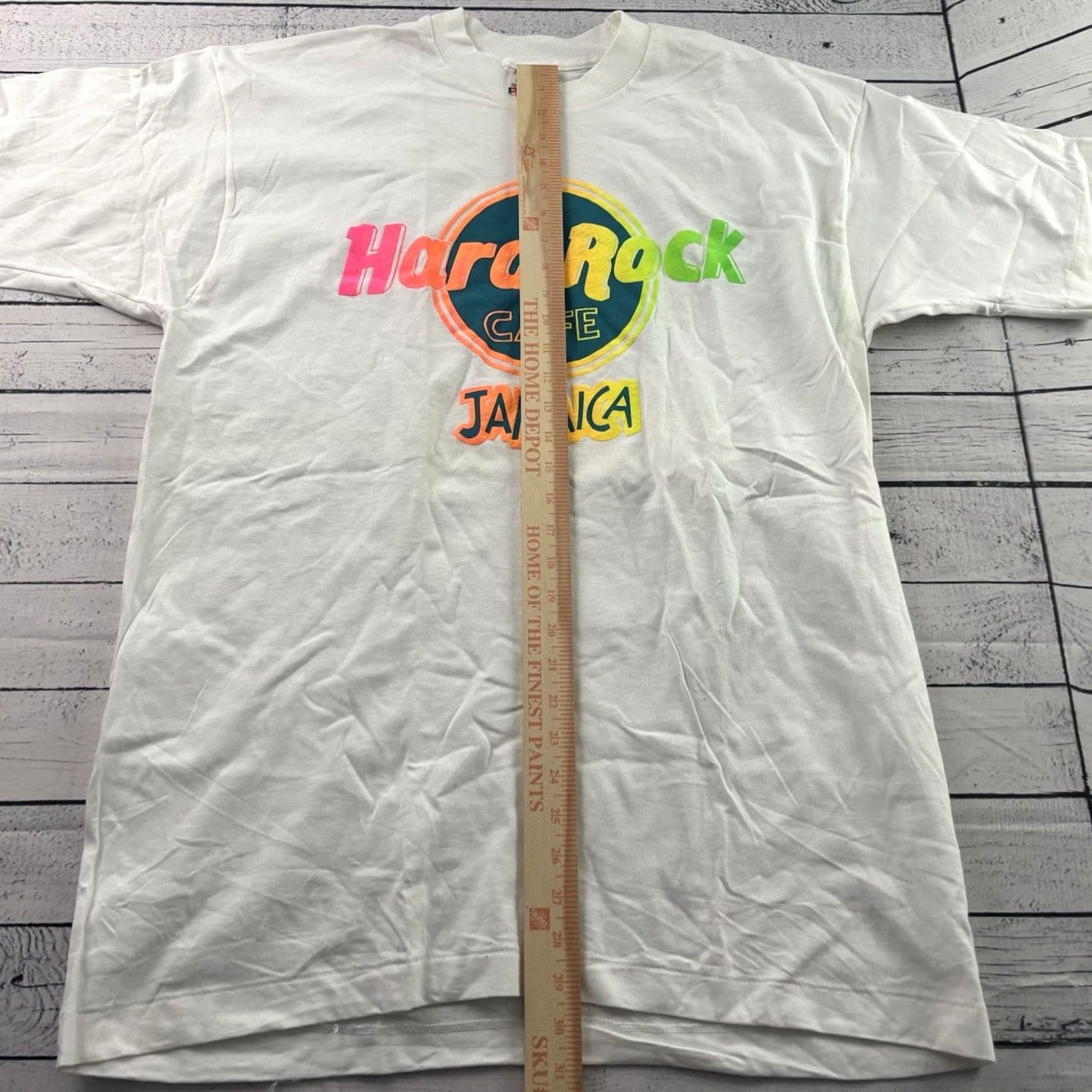 Hard Rock Cafe VINTAGE Hard Rock Cafe Shirt Mens XL White FOTL Jamaica Short Sleeve Men Size US XL / EU 56 / 4 - 3 Thumbnail