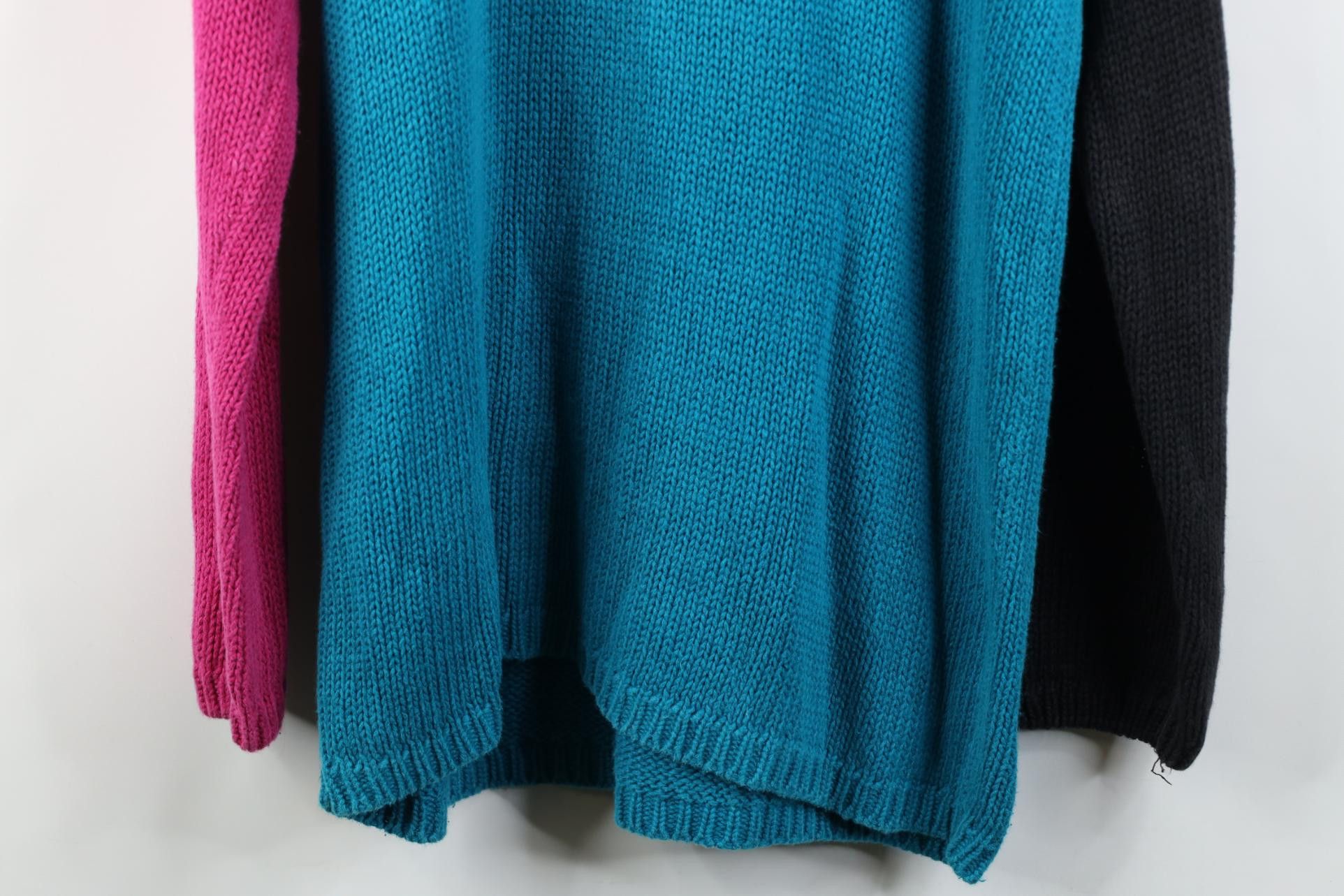 Vintage Vintage 90s Streetwear Block Marled Knit Tunic Sweater Size L / US 10 / IT 46 - 12 Thumbnail