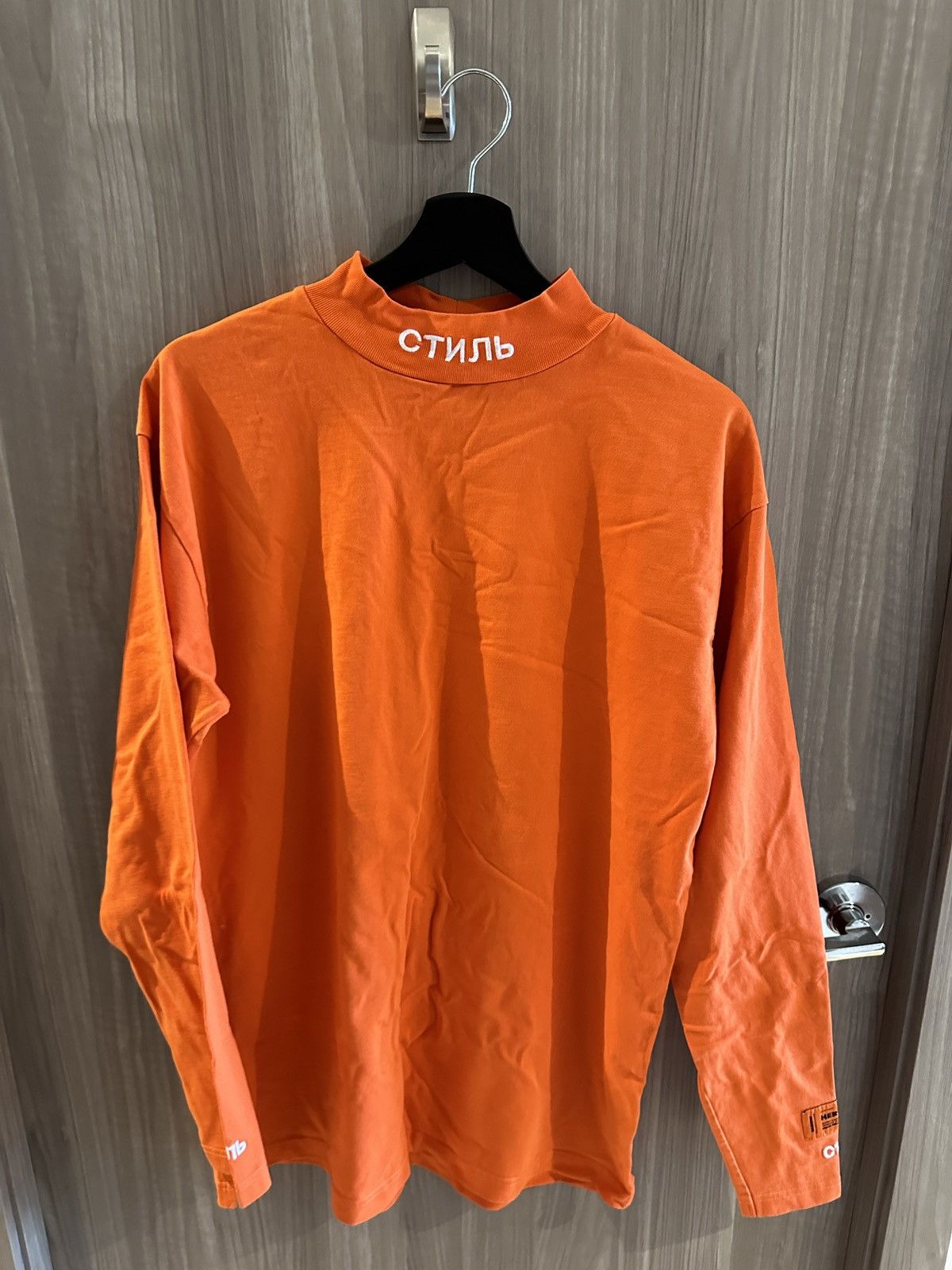 Heron Preston Heron Preston orange long sleeve Size US S / EU 44-46 / 1 - 1 Thumbnail