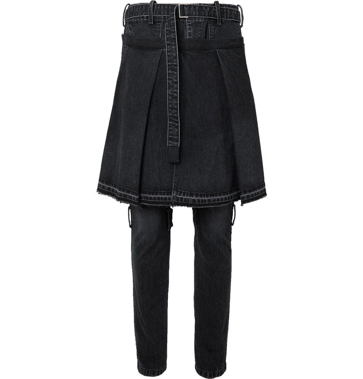 Sacai Sacai Distressed Stonewashed Denim Jeans Size US 31 - 1 Thumbnail