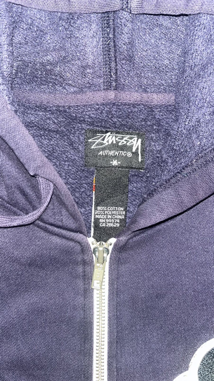 Stussy Stussy Old School Hoodie Zipper Size US M / EU 48-50 / 2 - 3 Thumbnail