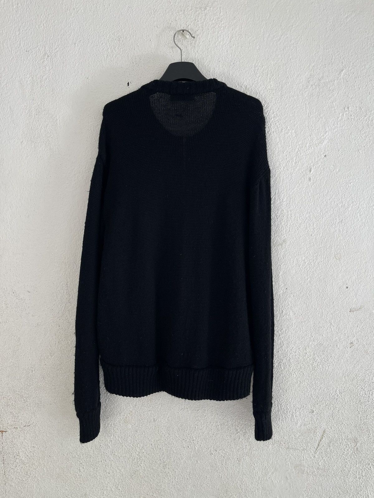 Yohji Yamamoto Yohji Yamamoto Pour Homme Geometric Knit Full Zip Wool Size US L / EU 52-54 / 3 - 4 Thumbnail