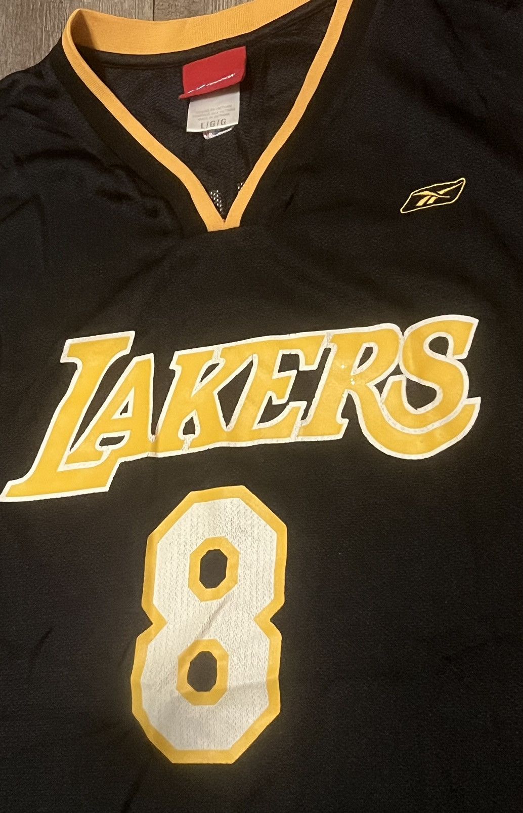 Reebok Vintage Reebok Los Angeles Lakers Kobe Bryant 8 Black Jersey Size US L / EU 52-54 / 3 - 2 Thumbnail