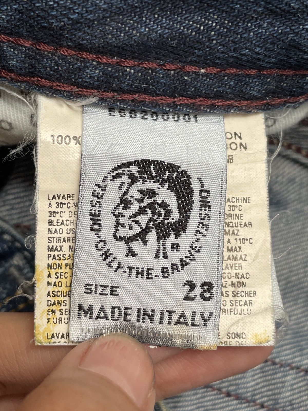 Diesel × If Six Was Nine Vintage Brand Diesel Made in Italy Jeans 2000s Size US 28 / EU 44 - 10 Thumbnail