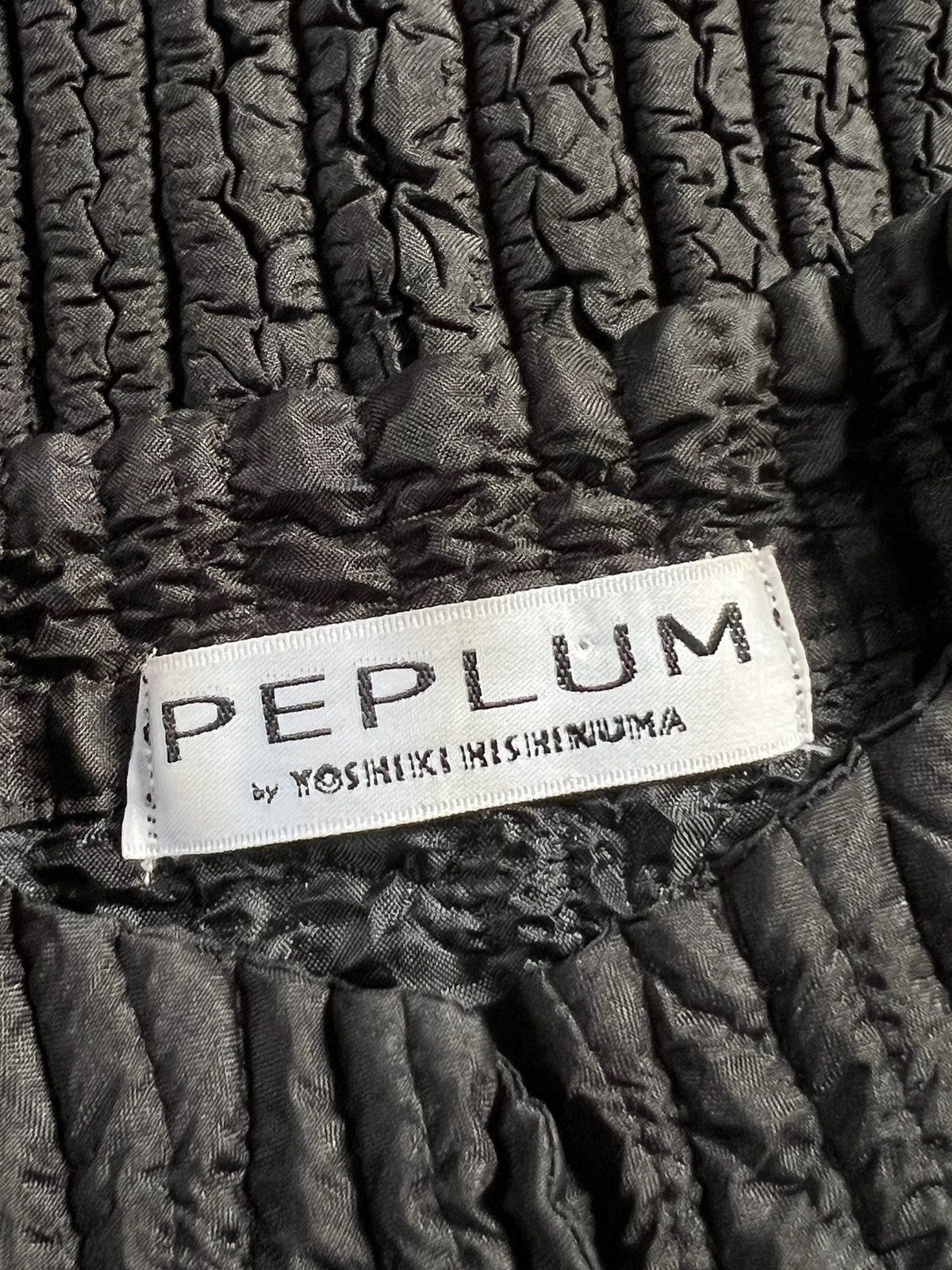 Issey Miyake 1980 Peplum by Yoshiki Hishinuma Pleated Wrinkles Long Coat Size S / US 4 / IT 40 - 10 Thumbnail