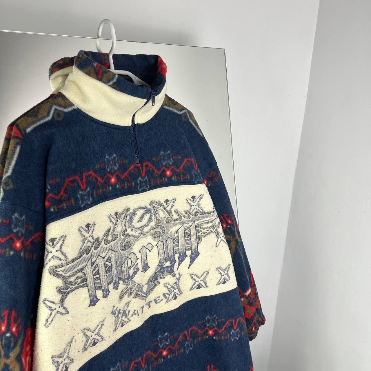 Vintage Sweater Zip 1/4 Vintage Dale Of Norway Style Merull Size US L / EU 52-54 / 3 - 2 Thumbnail