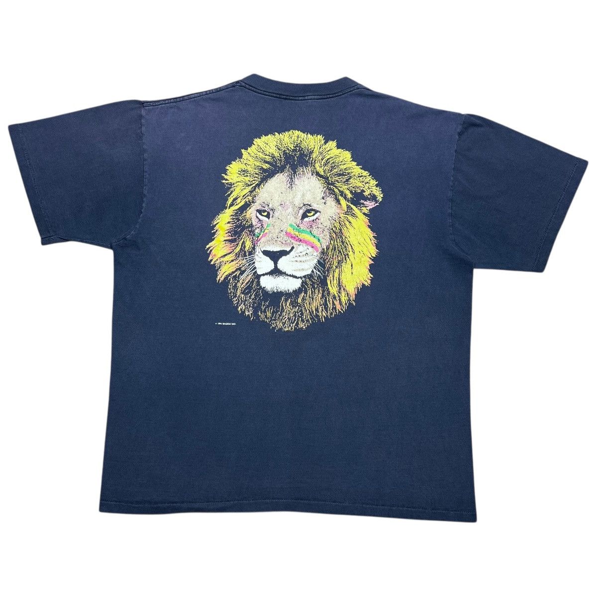 Vintage Vintage 1991 Rasta Reggae Lion Balzout Double Sided T-Shirt Size US XL / EU 56 / 4 - 1 Thumbnail