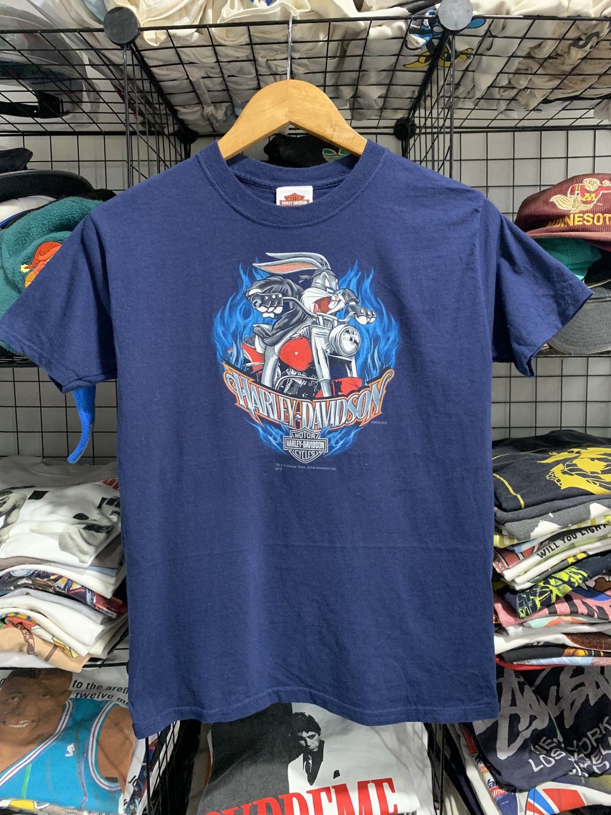 Harley Davidson × Vintage × Warner Bros Harley Davidson x Warner Bros Tshirt Size US S / EU 44-46 / 1 - 1 Thumbnail
