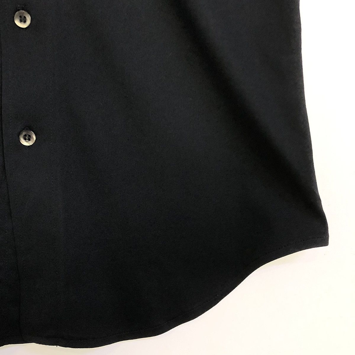 Japanese Brand × PPFM PPFM All Black Minimalist Button Collar Shirt Size US S / EU 44-46 / 1 - 6 Thumbnail