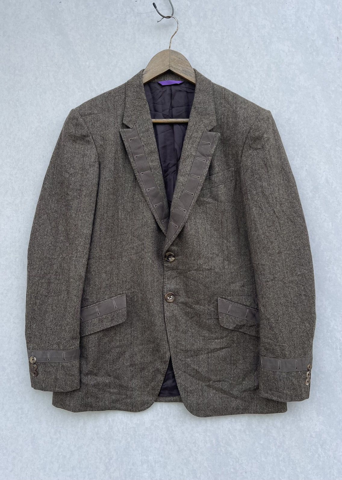 Paul Smith × Paul Smith Red Ear 🔥RARE🔥 Paul Smith Men's "Buttonhole" Blazer Jacket Size US L / EU 52-54 / 3 - 5 Thumbnail
