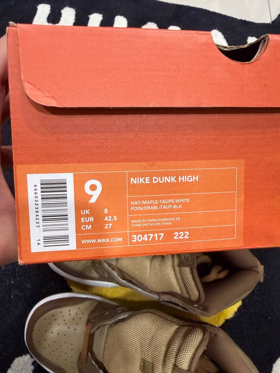 Nike Nike Dunk High Hay Maple Taupe (2003) 304717-222 Size US 9 / EU 42 - 8 Thumbnail