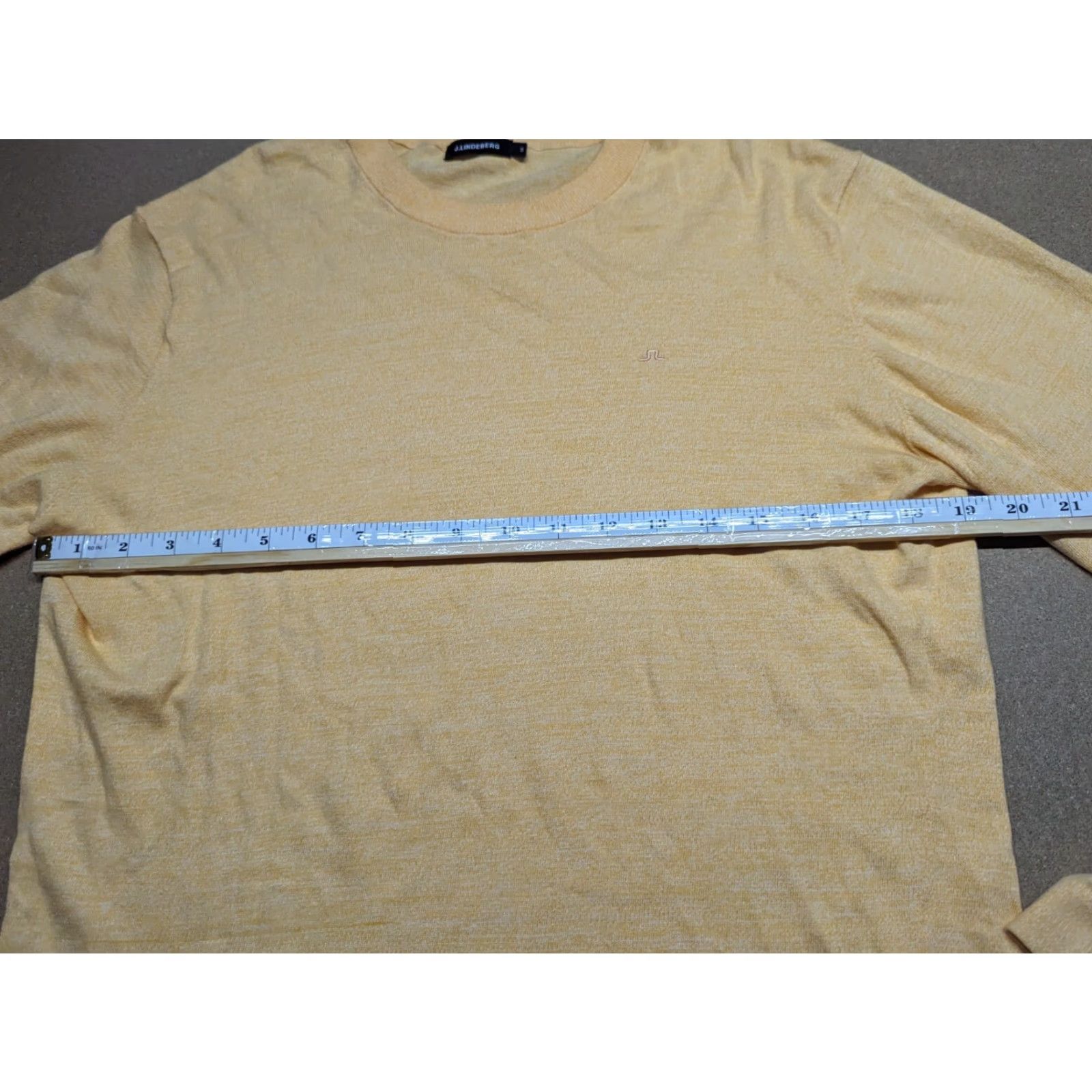 J.Lindeberg J. Lindeberg Mens Sweater Size M Knit Round Neck Orange Soft Niklas Size US M / EU 48-50 / 2 - 5 Thumbnail