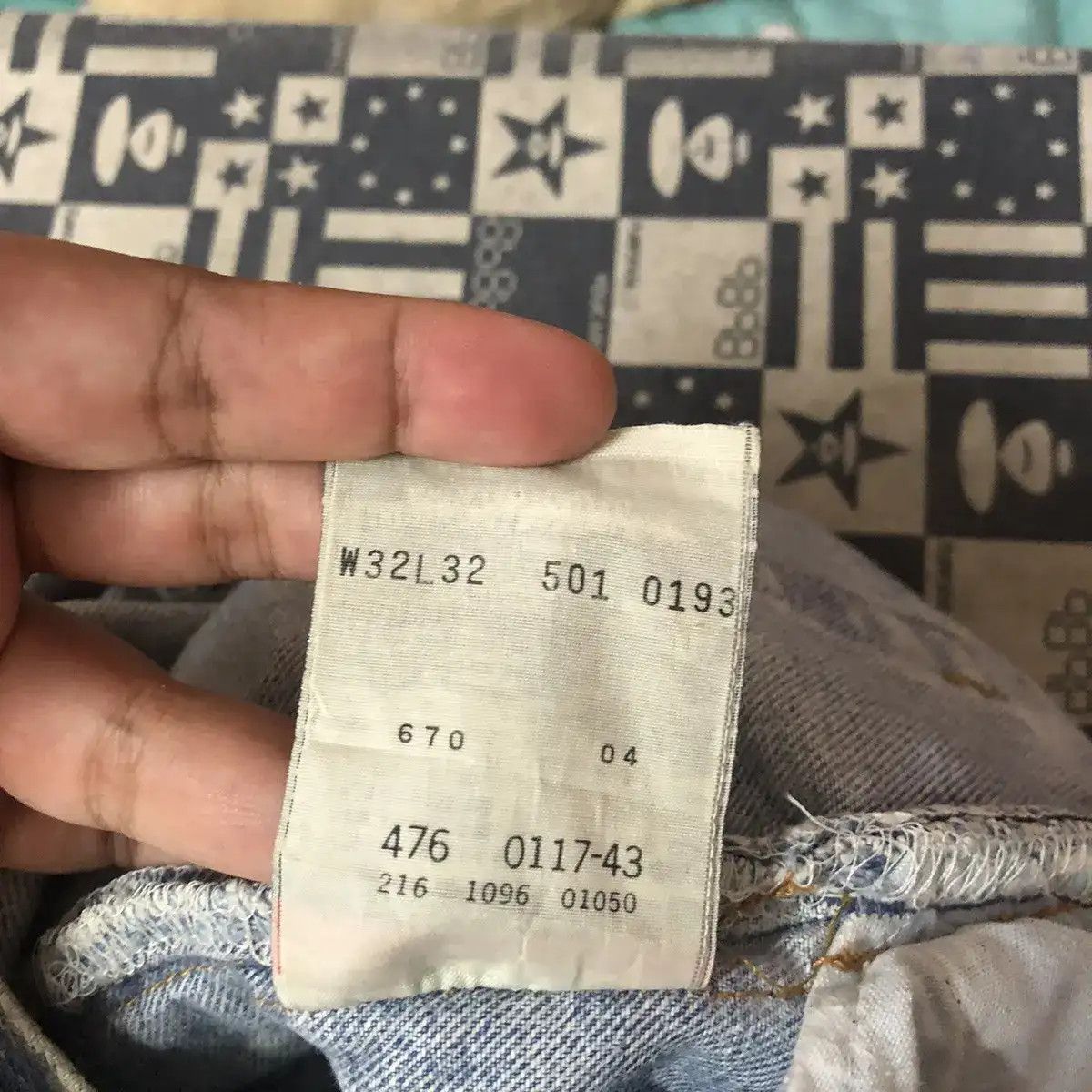 Levi's DLL Levis X Quana double waist reconstruct Denim #A2067 Size US 32 / EU 48 - 23 Thumbnail