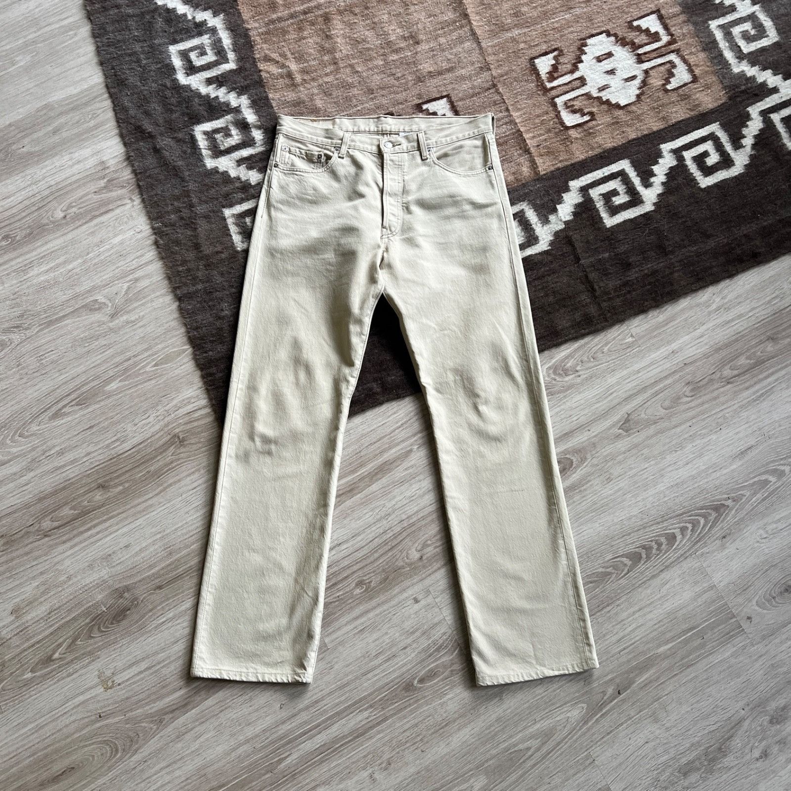 Levi's Levi’s 501 Vintage Button Fly Straight Fit Denim 9642AC Size US 36 / EU 52 - 3 Thumbnail