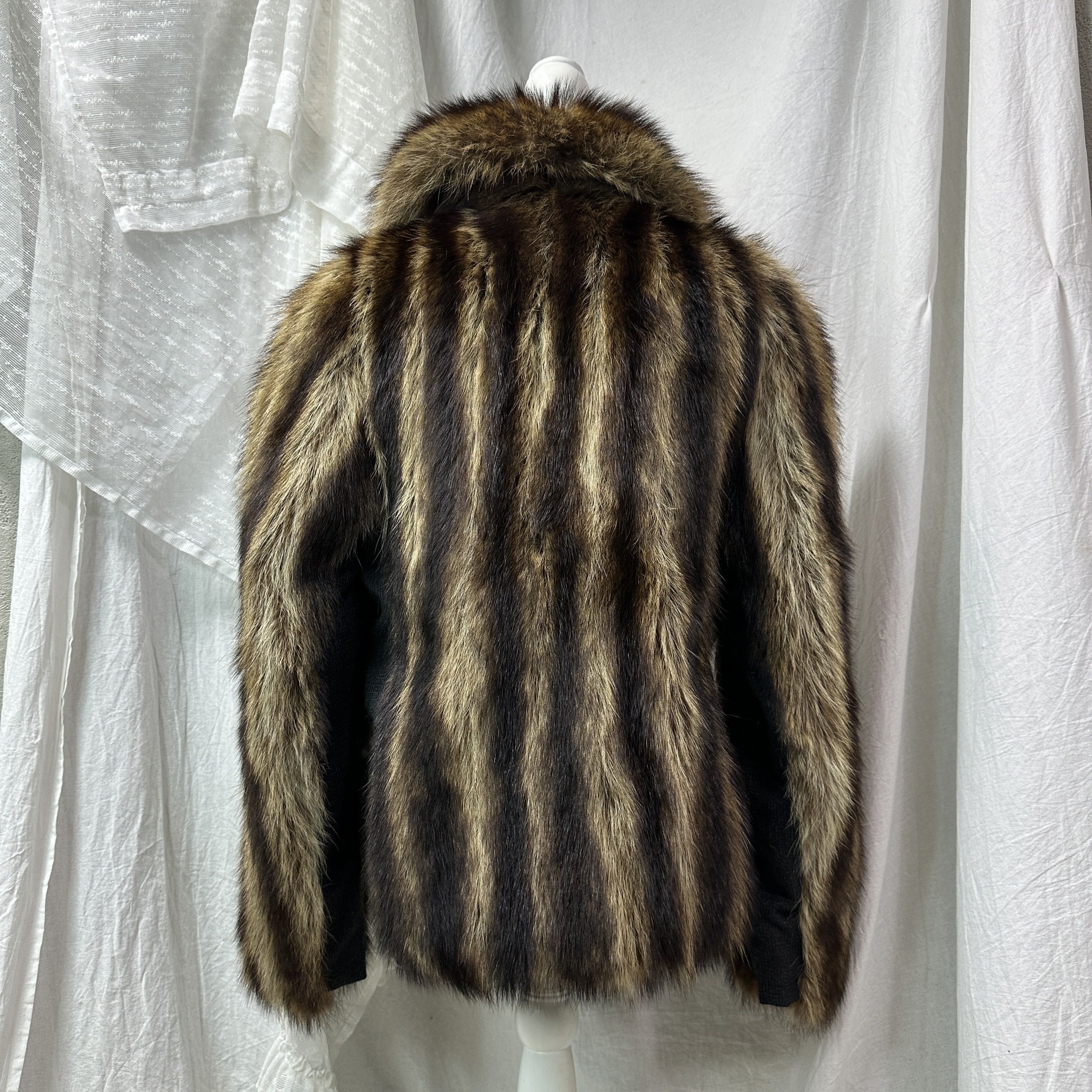 Vintage Vintage Old Money Classy Striped Real Fur 90s Size S / US 4 / IT 40 - 9 Thumbnail