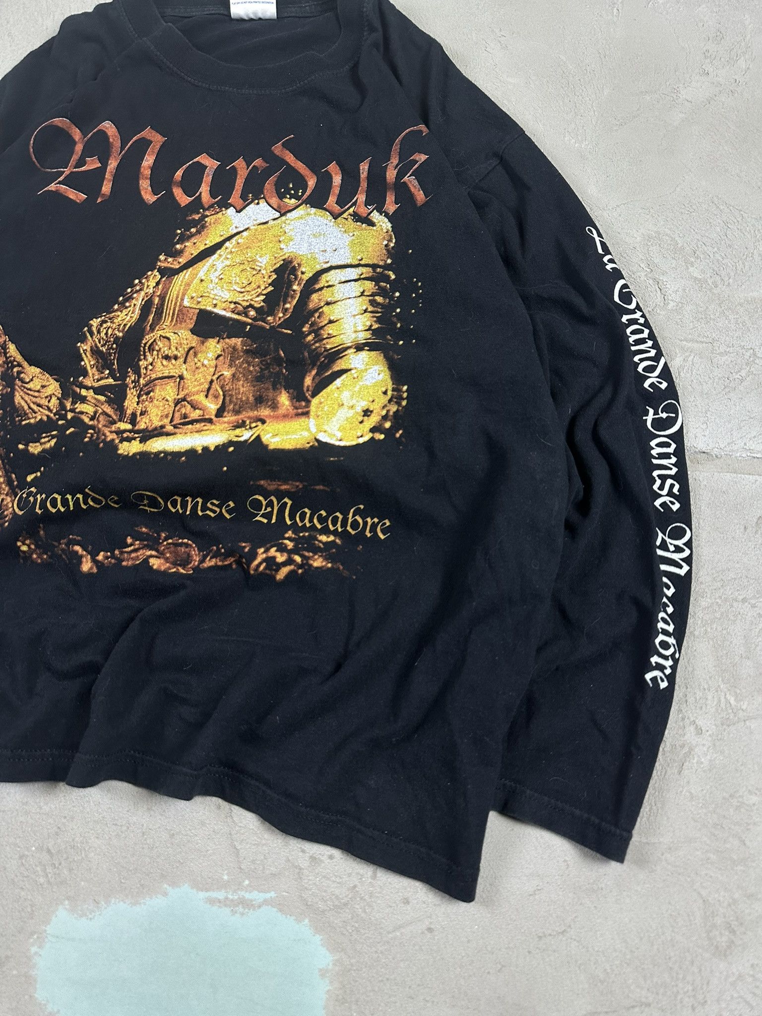 Band Tees Rare 2000s Marduk Danse Macabre Black Metal Longsleeve Size US XL / EU 56 / 4 - 6 Thumbnail