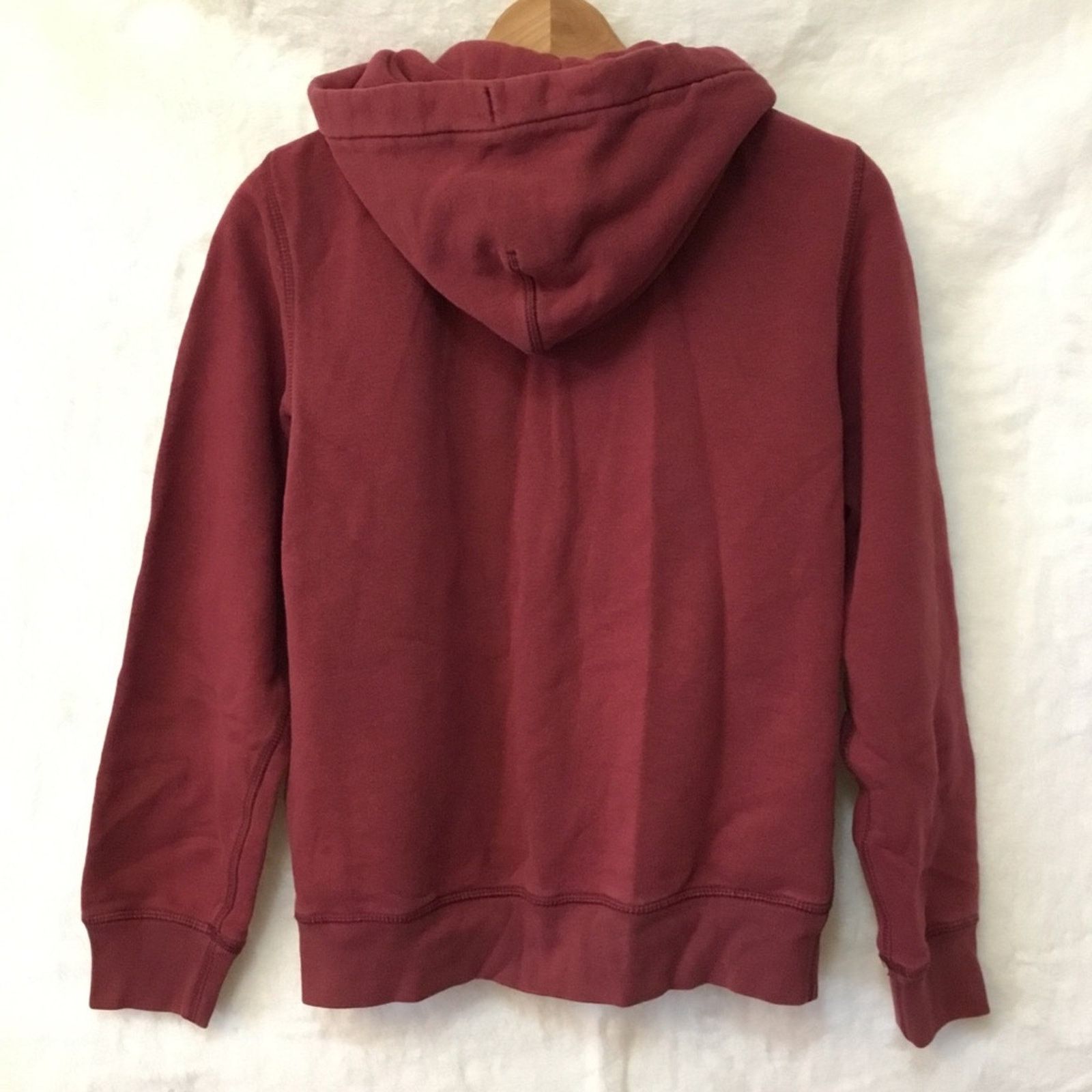 H&M H&M Burgundy Zip-Up Hoodie Size S / US 4 / IT 40 - 7 Thumbnail