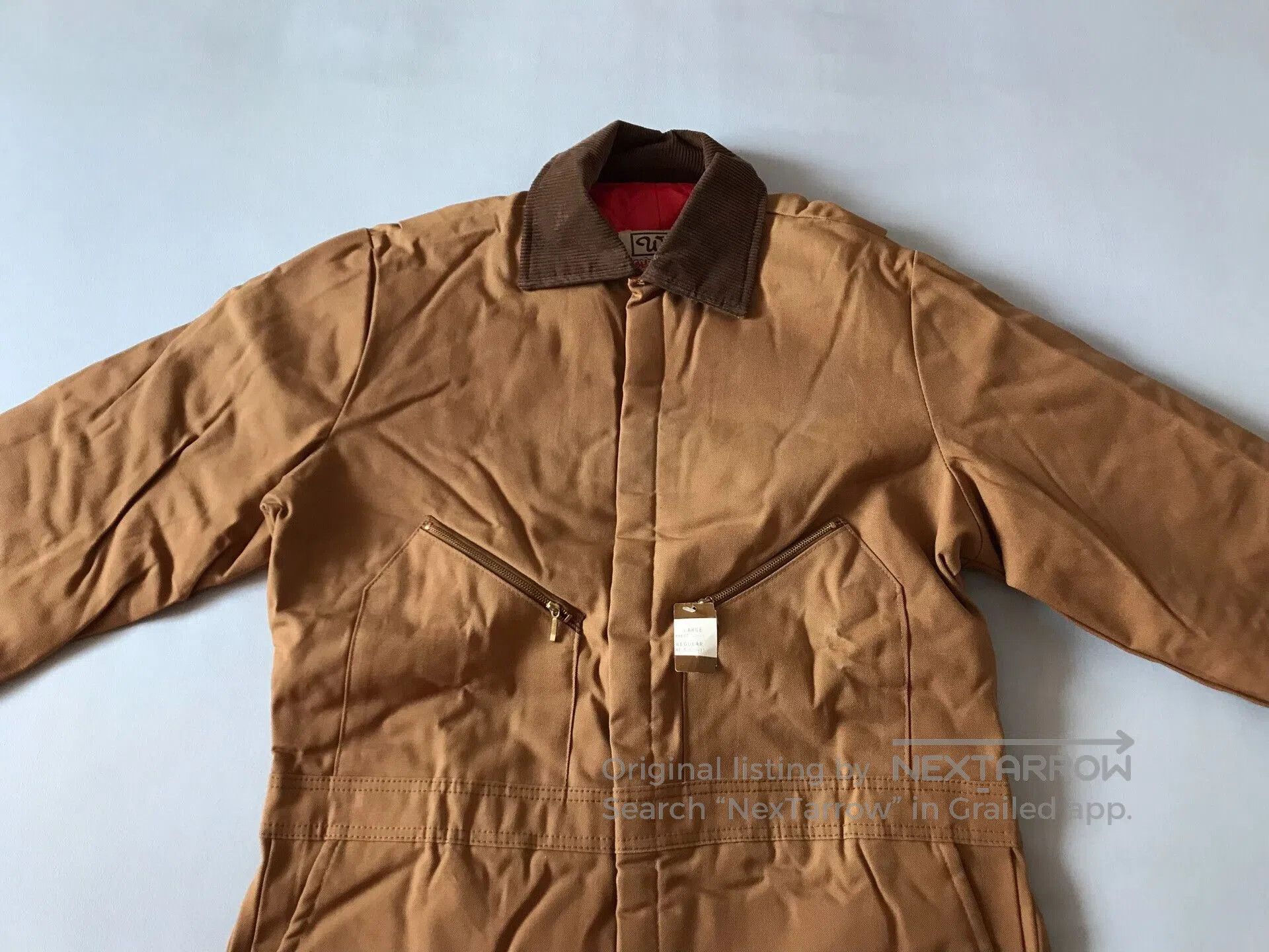 Walls 1980s USA Walls Brown Quilted Canvas Coverall. Size US 31 - 3 Thumbnail