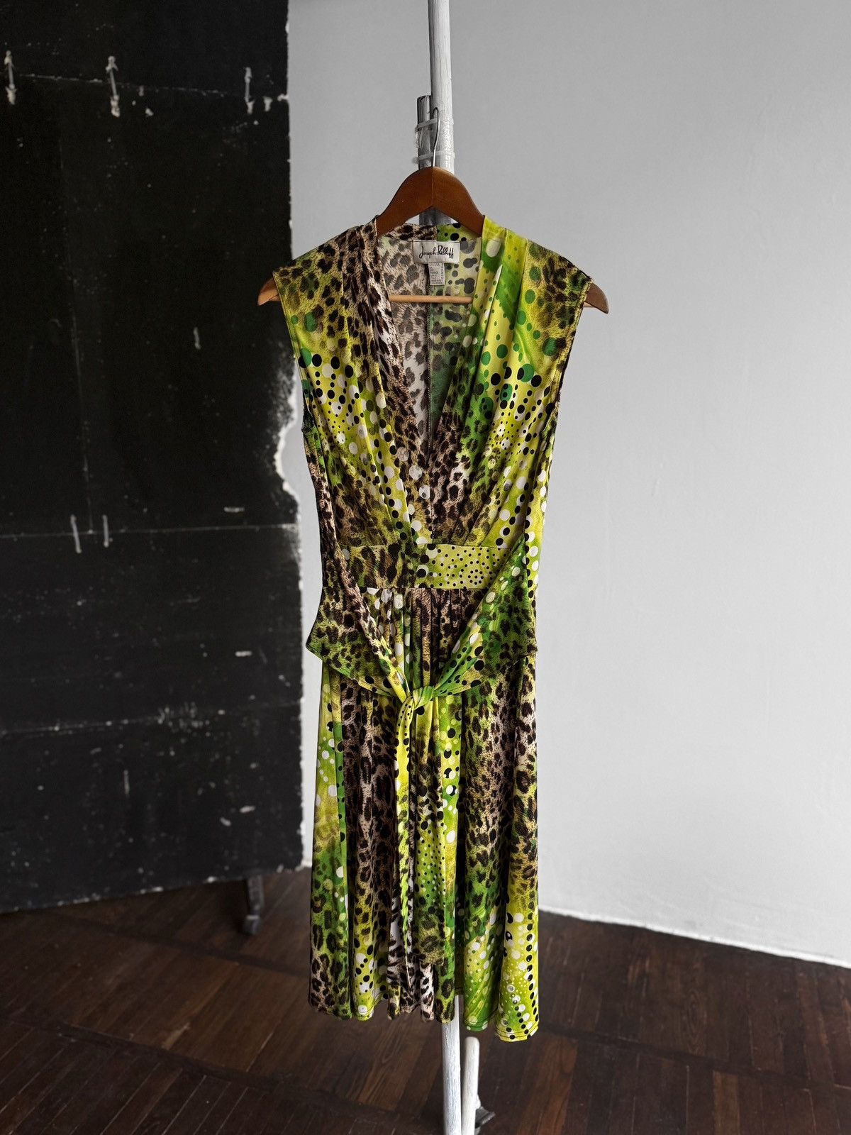Designer × Joseph Ribkoff Joseph Ribkoff Womens Mid-Length Multicolor Dress V-Neck Size S / US 4 / IT 40 - 3 Thumbnail