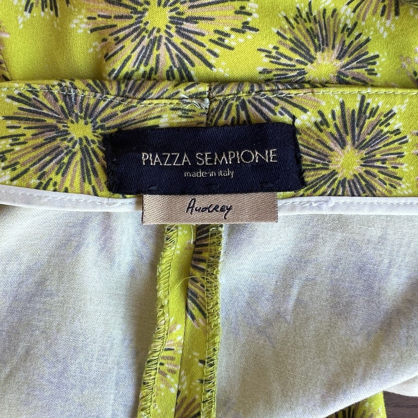 Piazza Sempione Piazza Sempione Audrey Straight Leg Crop High Rise Designer Size 32" / US 10 / IT 46 - 2 Thumbnail