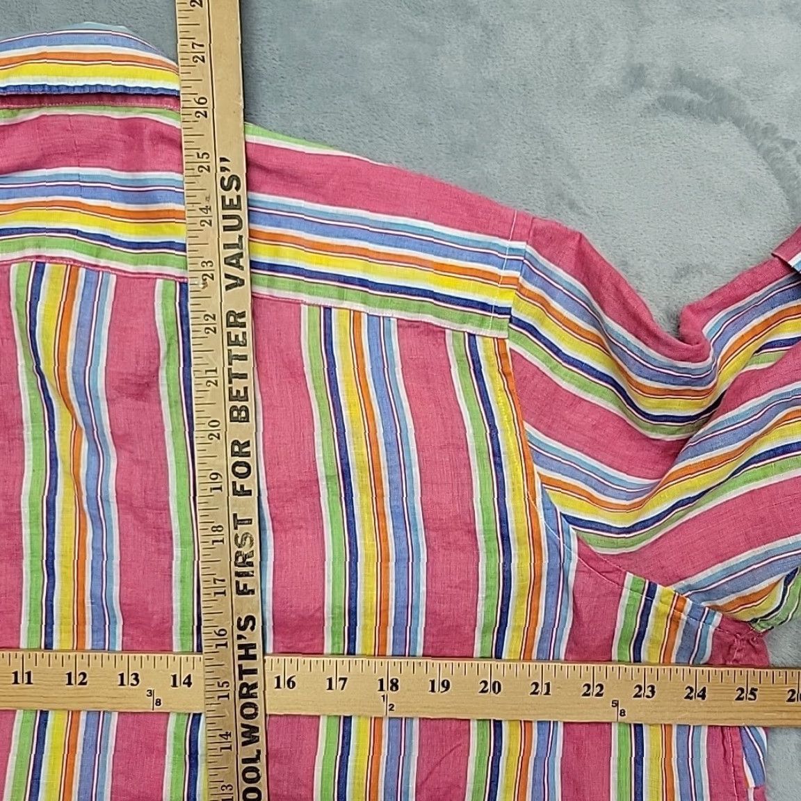 Ralph Lauren Lauren Ralph Lauren Shirt Womens 2X Multicolor Striped Casual Shirt Womens 2X Multicolor Striped Summer Comfort Casual Size XXL / US 16-18 / IT 52-54 - 6 Thumbnail