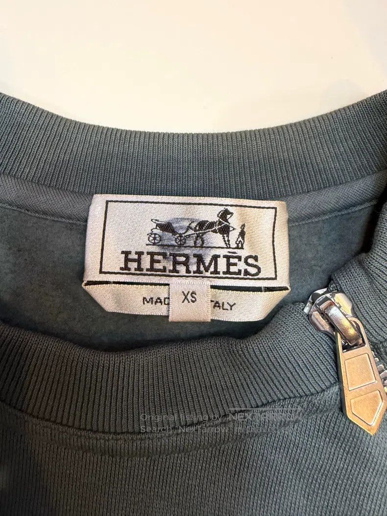 Hermes Hermes Copper-green round-neck T-shirt Size US XS / EU 42 / 0 - 3 Thumbnail