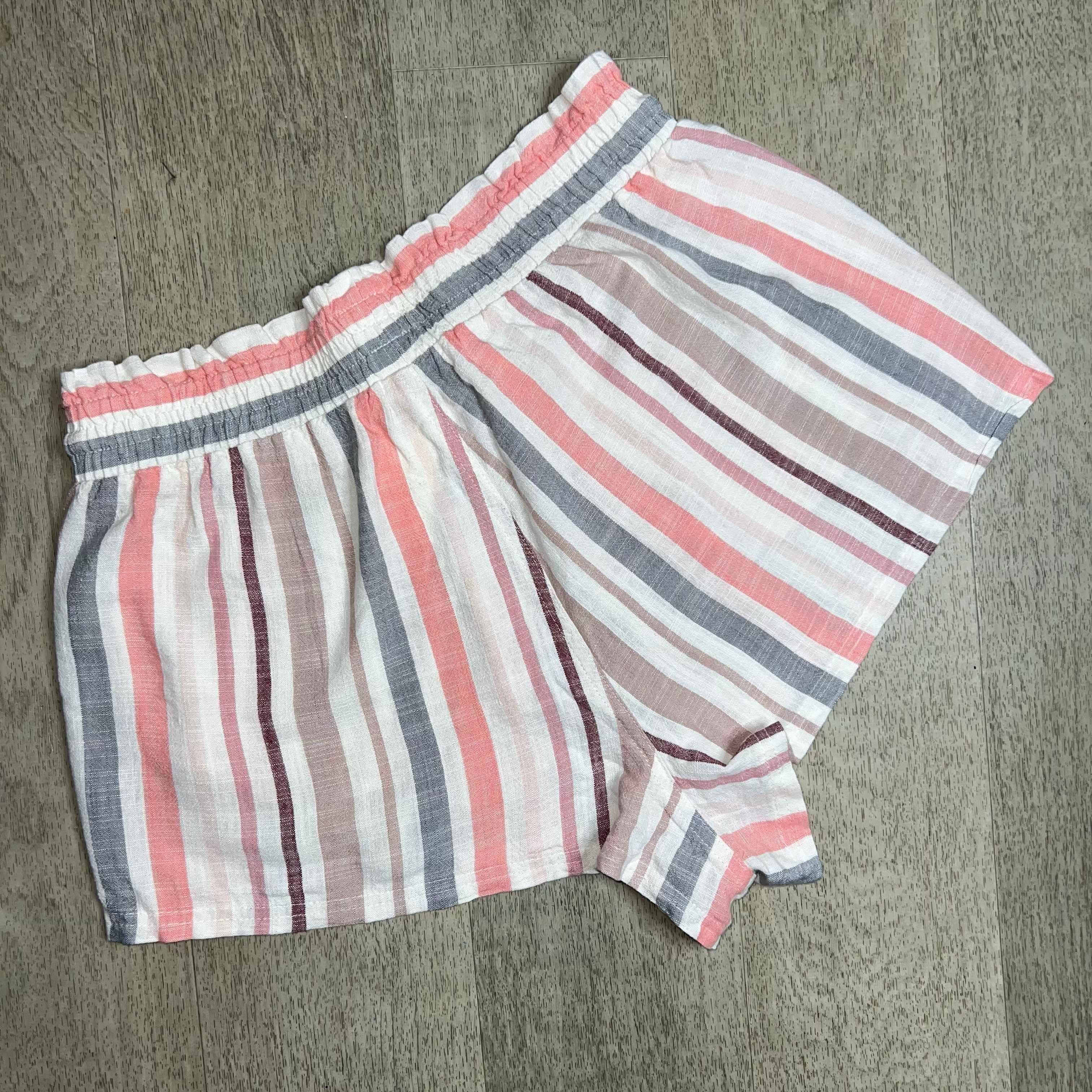 Aeropostale Aeropostal, Lightweight Striped Shorts Elastic Waist Drawstr Size 28" / US 6 / IT 42 - 2 Thumbnail