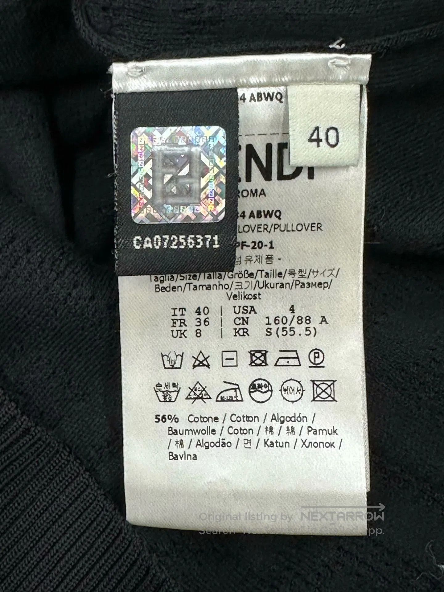 Fendi FENDI Black Subtle Pattern Monogram All-over Printed Logo Size S / US 4 / IT 40 - 4 Thumbnail