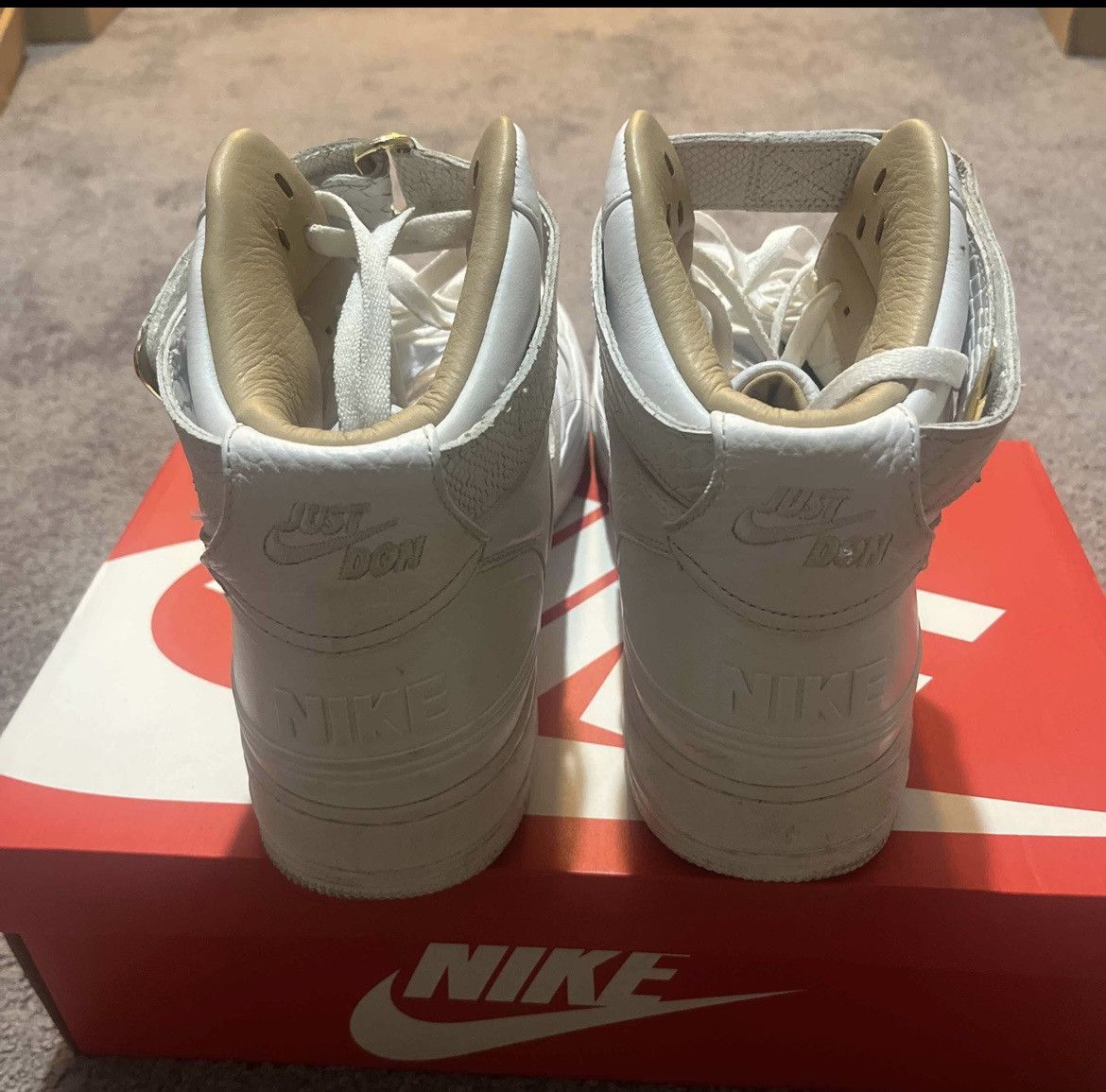Just Don × Nike Just Don x Nike Air Force 1 High 'AFI00' 2017 Size US 14 / EU 47 - 4 Thumbnail