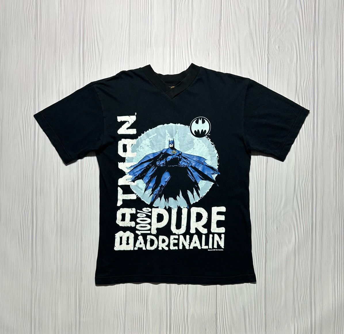 Rare 1997 Batman 100% Pure Adrenalin T-Shirt Movie