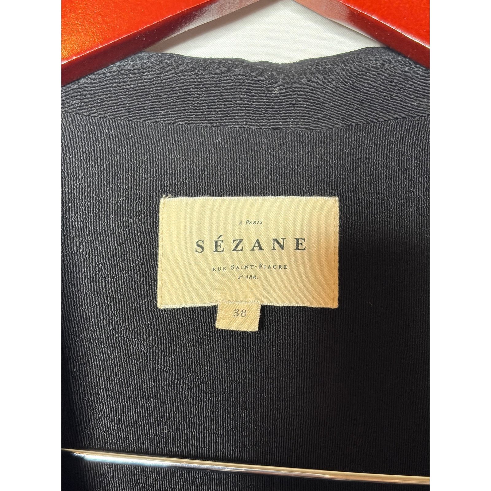 Sezane Sezane Black Emilie Jumpsuit Sz 38 US 6 Size 28" / US 6 / IT 42 - 3 Thumbnail