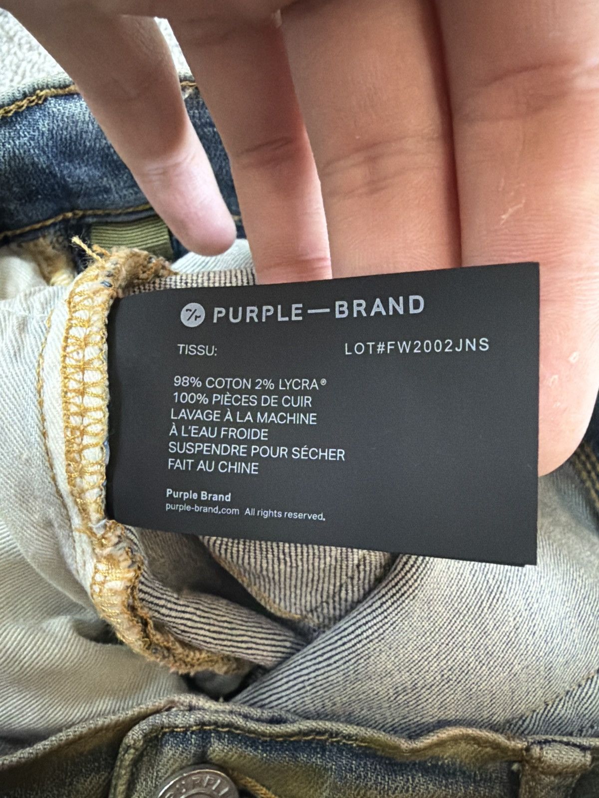 Purple Brand Purple Jeans / Multi color rare colorway (RETAIL $275) Size US 38 / EU 54 - 8 Thumbnail