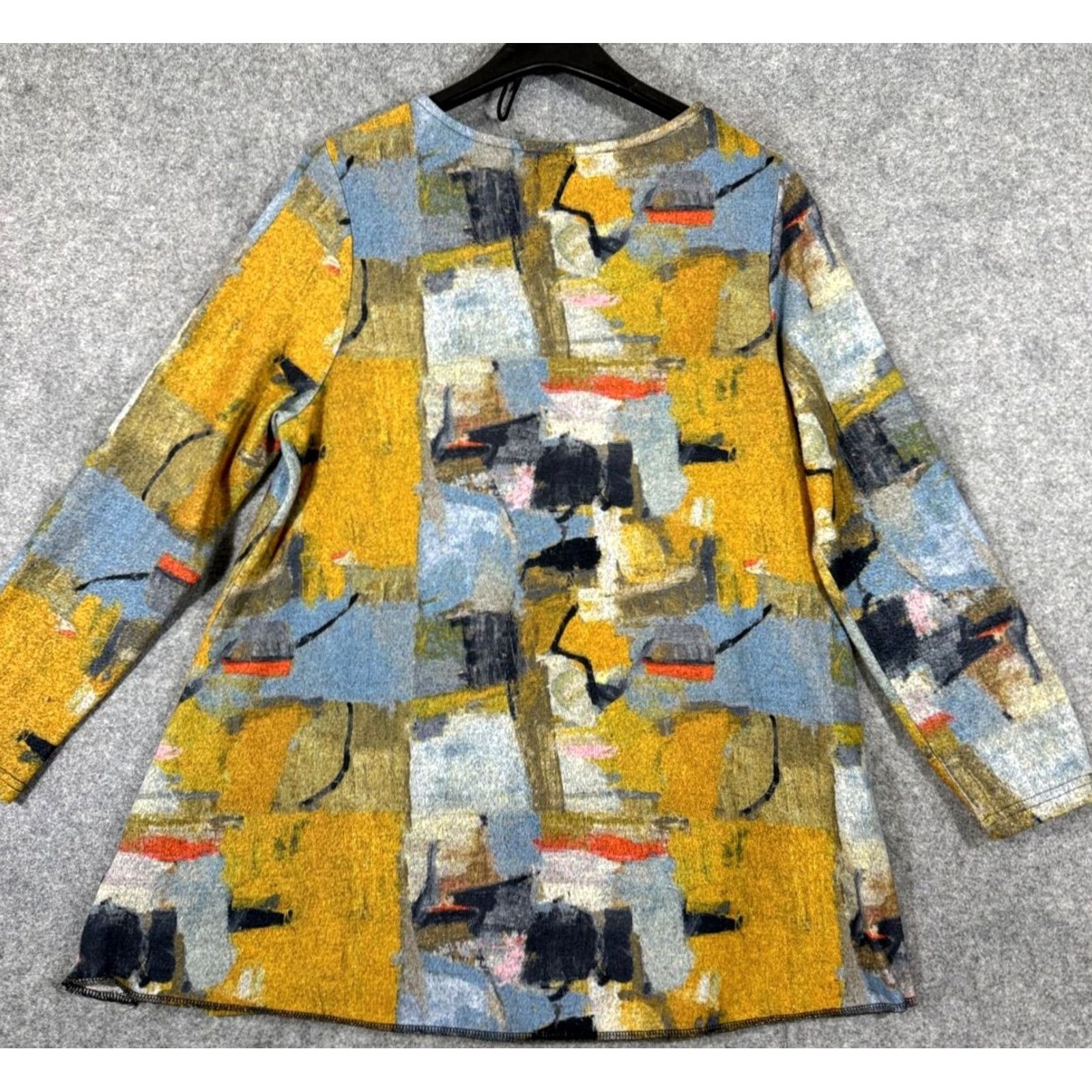 Vintage Shana Sweater Womens S Yellow Blue Abstract Print Knit Long Sleeve Pullover Relaxed Fit Casual 90s Womens Size S / US 4 / IT 40 - 7 Thumbnail