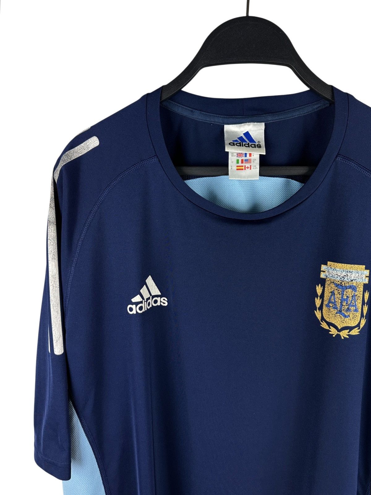Adidas Argentina 2002/03 Away Football Soccer Jersey Shirt Adidas Size US XL / EU 56 / 4 - 2 Thumbnail