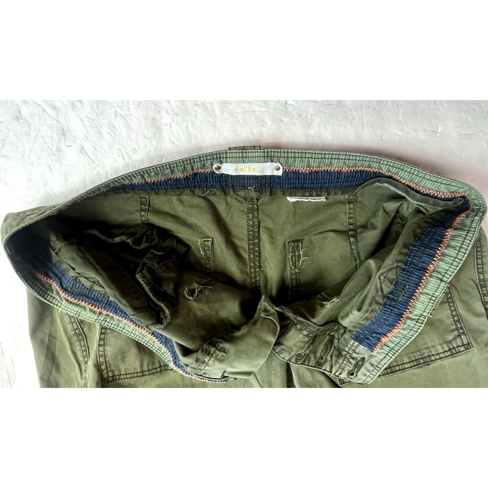 Anthropologie Anthropologie Green Chino Pants Women US 8 Button Fly Casual Workwear Size 30" / US 8 / IT 44 - 7 Thumbnail
