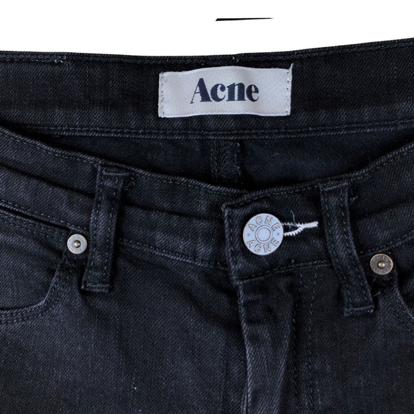 Acne Studios Acne Jeans Max Cash Black Size US 29 - 3 Thumbnail