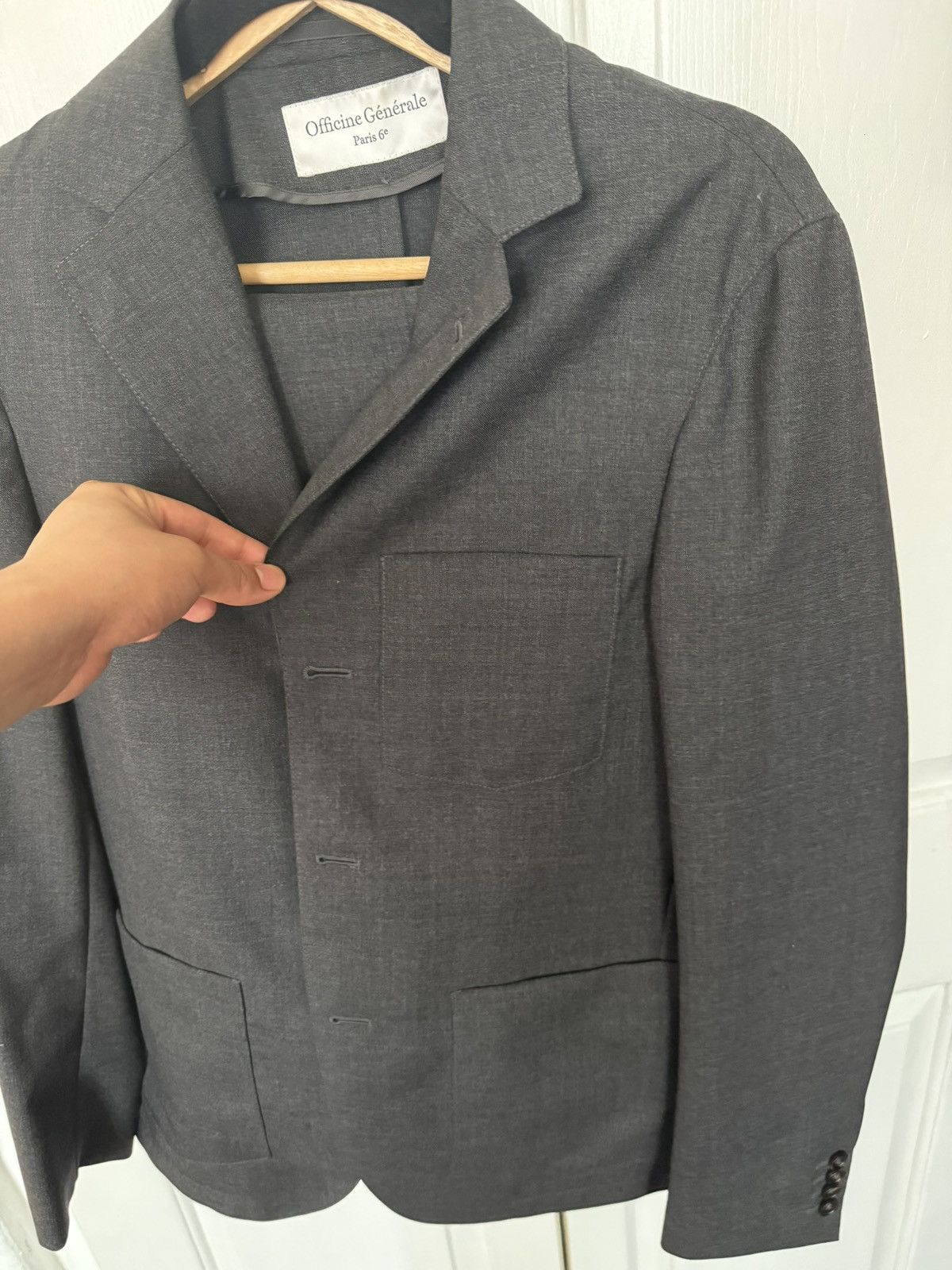 Officine Generale Officine Generale Suit Size 46R - 2 Thumbnail