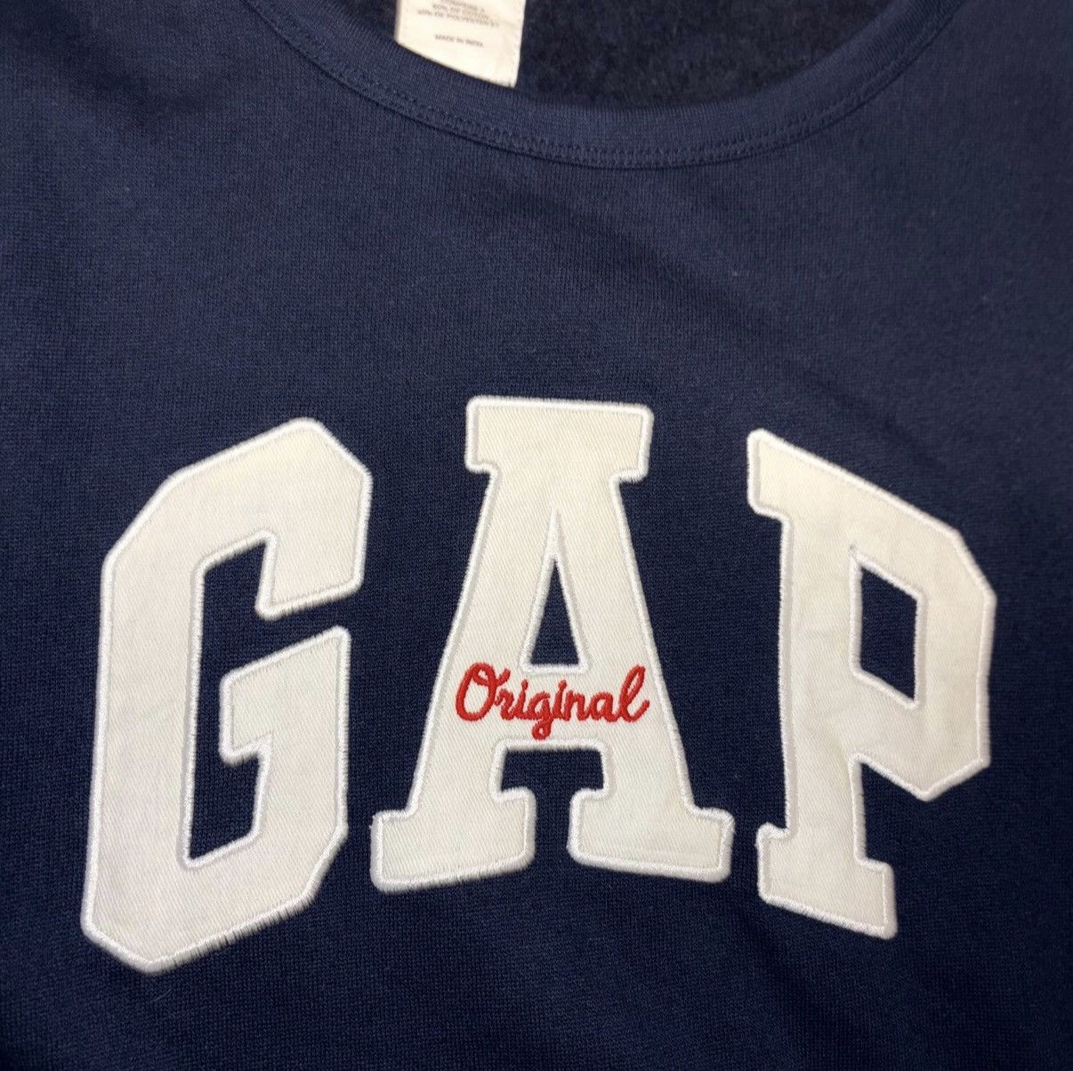 Gap GAP Navy Crewneck Sweatshirt with White Logo new sweater new Size US XL / EU 56 / 4 - 2 Thumbnail