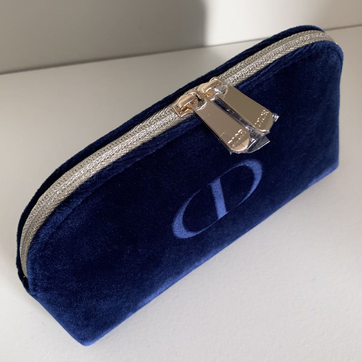 Dior Dior navy velour zippy pouch Size ONE SIZE - 3 Thumbnail