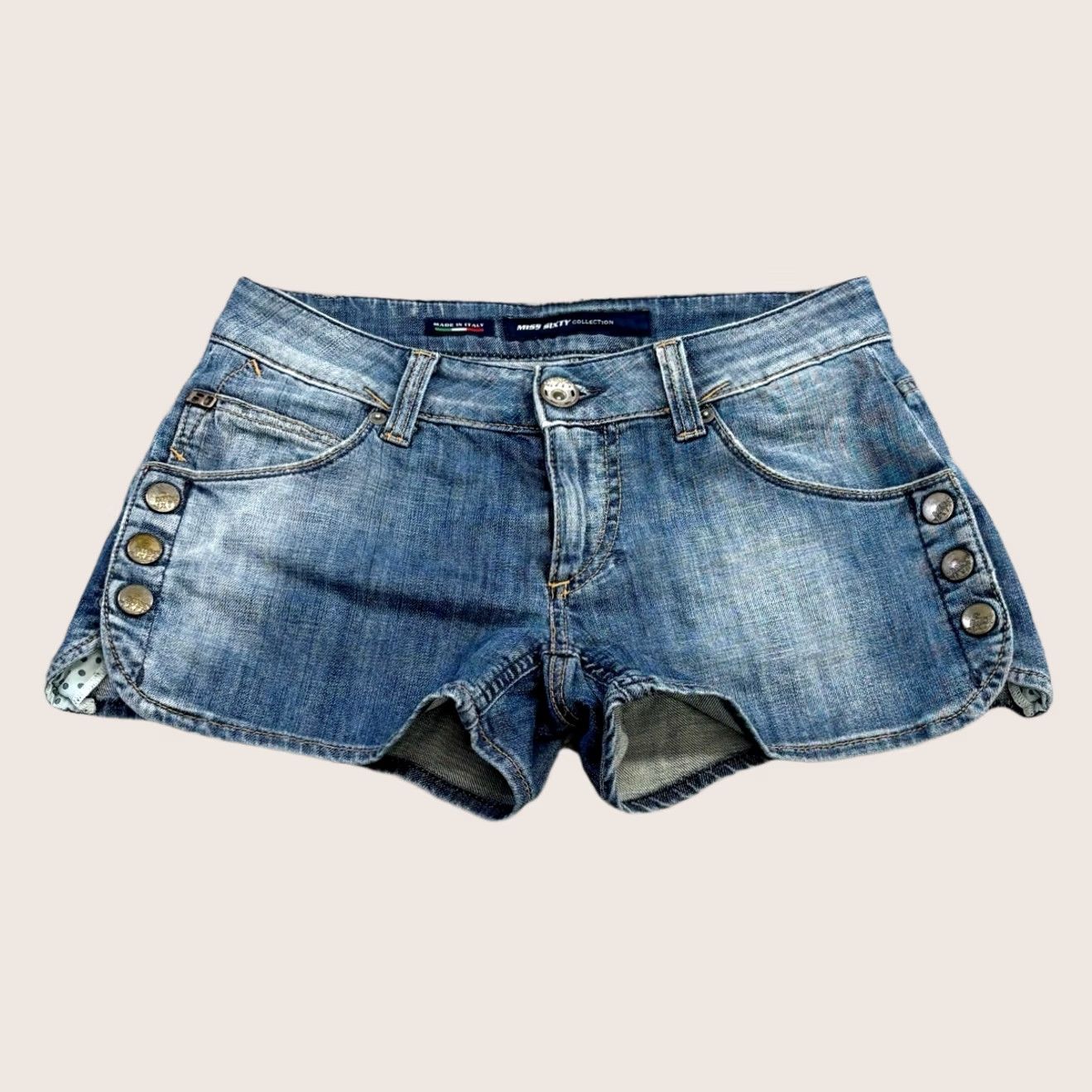 Miss Sixty Miss Sixty Denim Mini Shorts W26 Women Blue Retro Y2K Vintage Summer (Regular) Womens Size 26" / US 2 / IT 38 - 1 Thumbnail